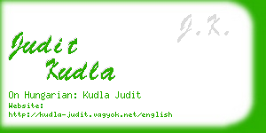 judit kudla business card